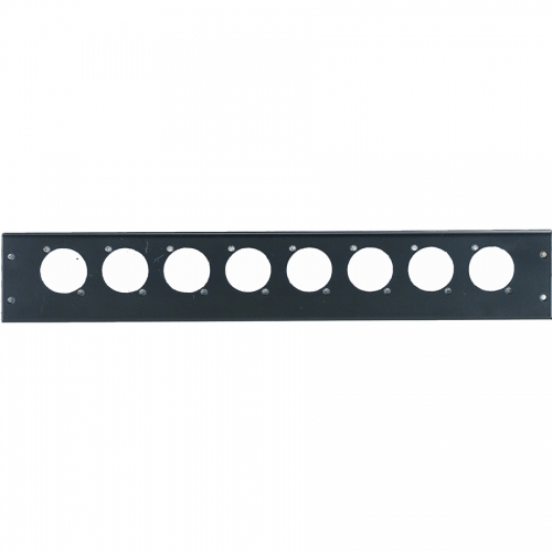 Q-LOK MCX8 Stage box panel with 8 holes diameter 23.8mm for XLR panel mounts