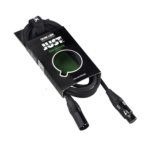 Q-LOK JUST MF 5 SL mikrofon kabel 5m (XLR Female - XLR Male)- crna boja