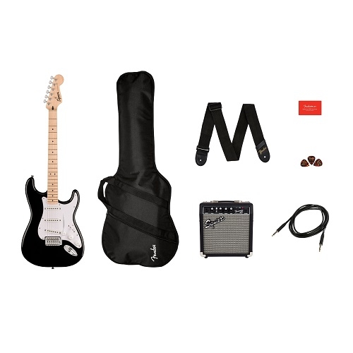 Fender-SQUIER el gitara Squier Sonic™ Stratocas,Maple Fingerboard, BLK, Gig Bag, 10G - 0371720606