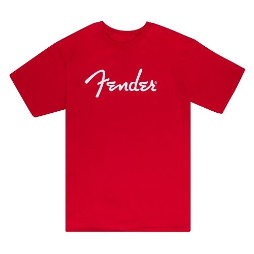 Fender Spaghetti Logo T-Shirt, Dakota Red, XL - 9192401606