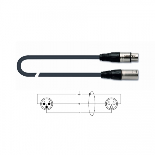 Q-LOK MX775/3BK XLR-XLR kabel za mikrofon 3m