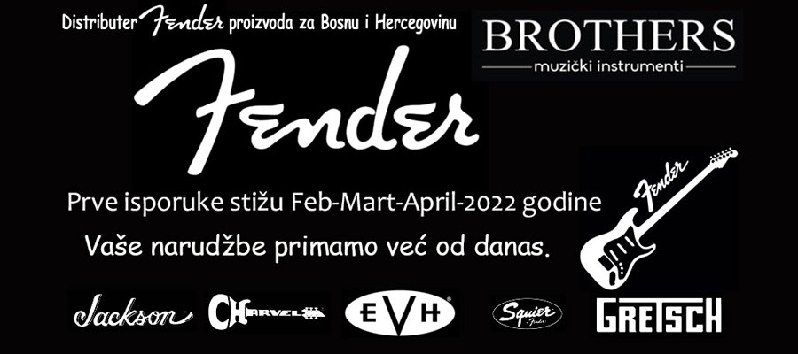 FENDER nova distribucija za Bosnu i Hercegovinu