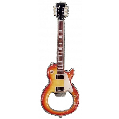 AGIFTY B 9001 Bottle opener with magnet electric guitar L: 12 cm metal - otvarac za boce