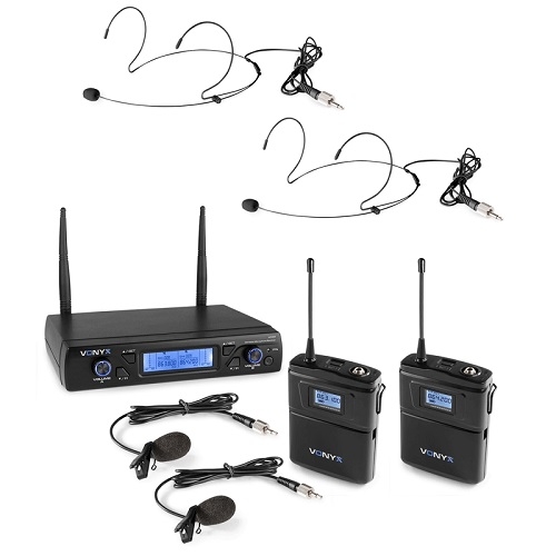 VONYX WM62B dvokanalni bežicni UHF 16CH pilot-buba sistem
