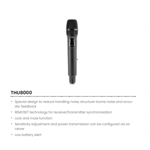 FBT THU8000 UHF PLL HANDHELD TRANSMITTER 614~650Mhz - predajnik mikrofon